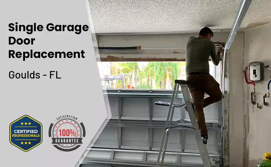 Single Garage Door Replacement Goulds - FL 